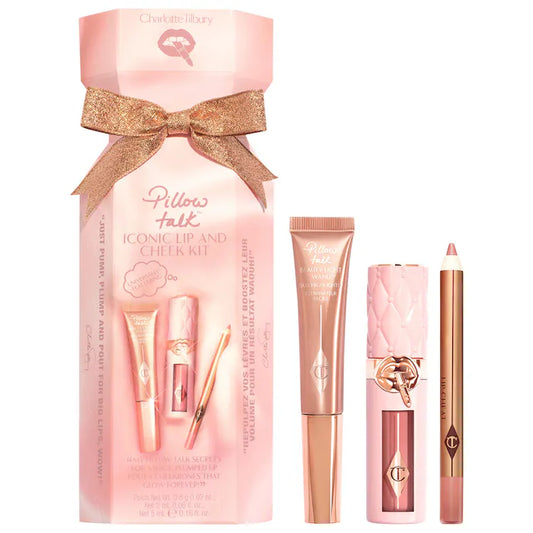 Charlotte Tilbury 
Lip and Cheek Trio Makeup Gift Set Color: Pillow Talk - Nude Pink