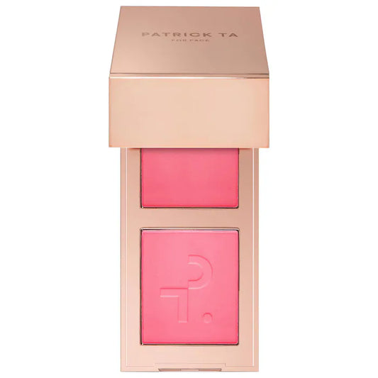 PATRICK TA 
Major Headlines Double-Take Crème & Powder Blush Duo Color: She's That Girl - soft pink