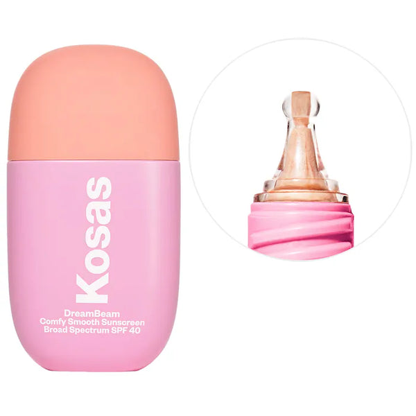 Kosas 
DreamBeam Silicone-Free Mineral Sunscreen SPF 40 with Ceramides and Peptides Color: DreamBeam