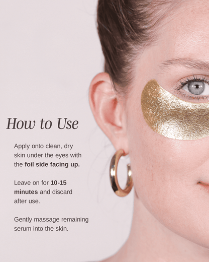 Wander Beauty Baggage Claim Gold Eye Masks 1 pair