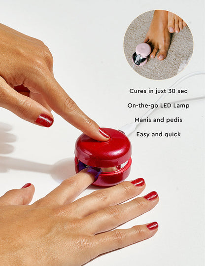 Le Mini Macaron 
Gel Manicure Kit Color: Cherry Red