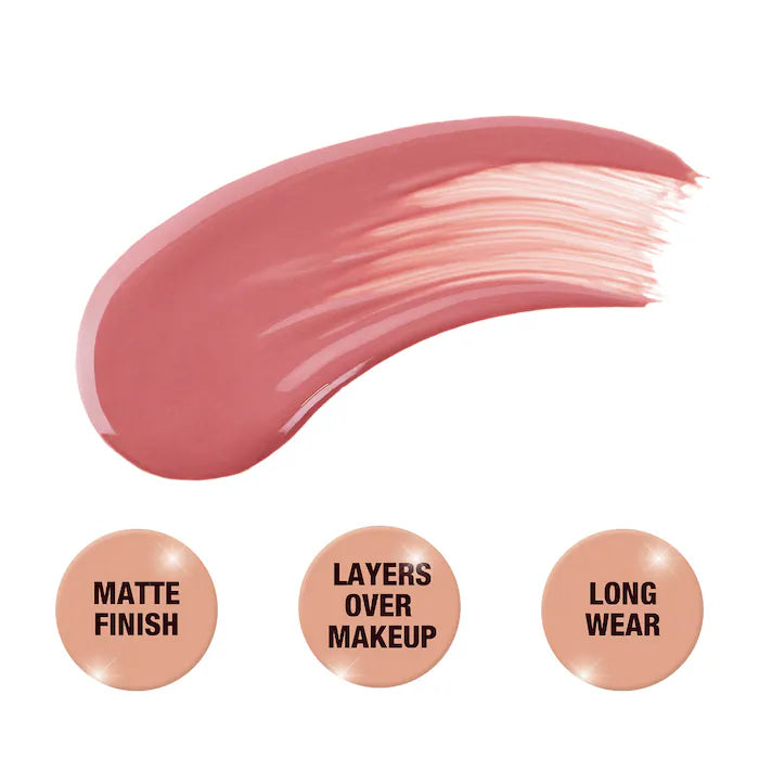Charlotte Tilbury 
Matte Beauty Blush Wand Color: Pillow Talk - matte nude-pink