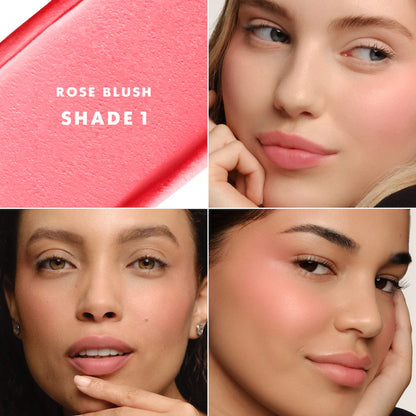 Armani Beauty 
Dolci Blush Smoothing Cream-to-Powder Soft-Matte Balm Color: 1, Rose Blush - cool bright pink