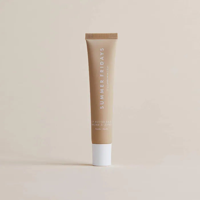 Summer Fridays 
Lip Butter Balm Treatment for Hydration + Nourishing Shine Color: Vanilla - sheer clear