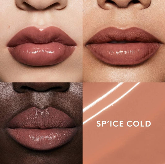 Fenty Beauty by Rihanna 
Gloss Bomb Stix High-Shine Gloss Stick Color: Sp'Ice Cold - pink brown
