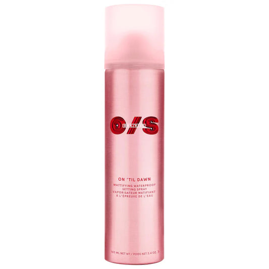 ONE/SIZE by Patrick Starrr 
On 'Til Dawn Mattifying Waterproof Setting Spray Size 143 mL