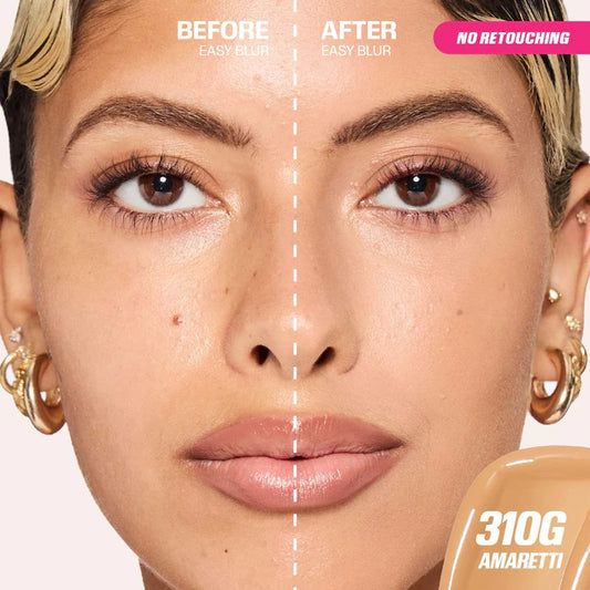 HUDA BEAUTY 
Easy Blur Natural Airbrush Foundation with Niacinamide Amaretti 310G - Medium skin with golden undertones