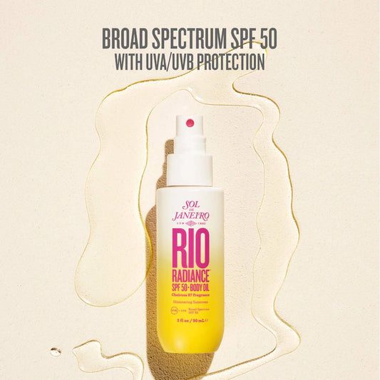 Sol de Janeiro 
Rio Radiance™ SPF 50 Shimmering Body Oil Sunscreen Size :90ml