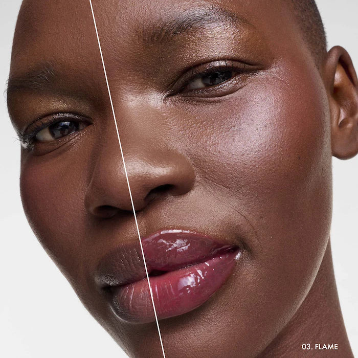 SEPHORA COLLECTION 
Outrageous Plump Intense Hydrating Lip Gloss Color: 03 Flame - shimmer free cherry red