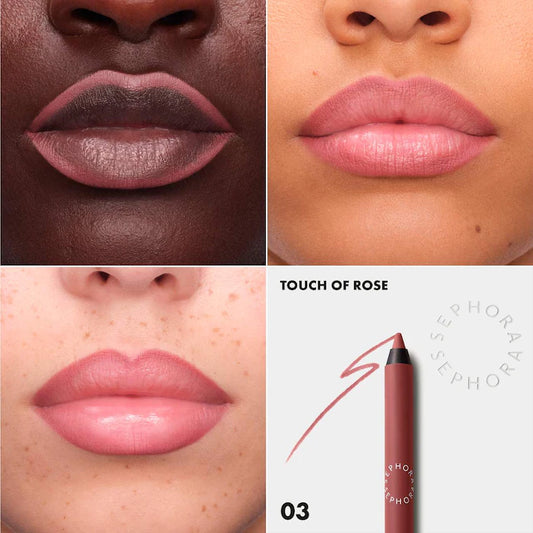 SEPHORA COLLECTION 
Colorful 8HR Longwear Transferproof Lip Liner Color: 03 Touch Of Rose - matte classic nude pink