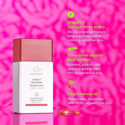 Drunk Elephant 
O-Bloos™ Rosi Glow Drops with Vitamin F